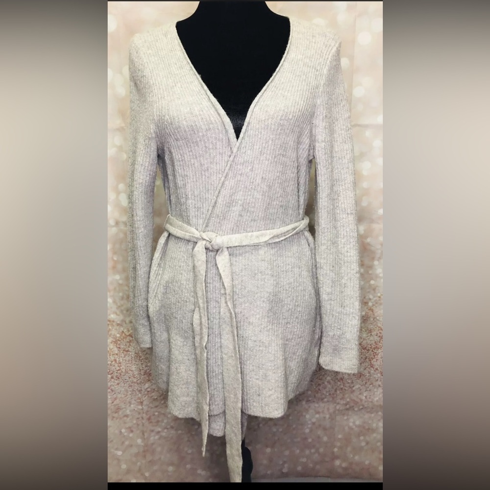 J. Crew Cream Wrap Cardigan Sweater